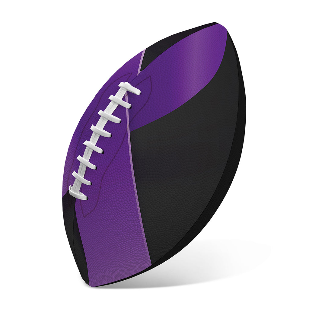 Purple All Cancer Awareness Ribbon Print Rugby Ball