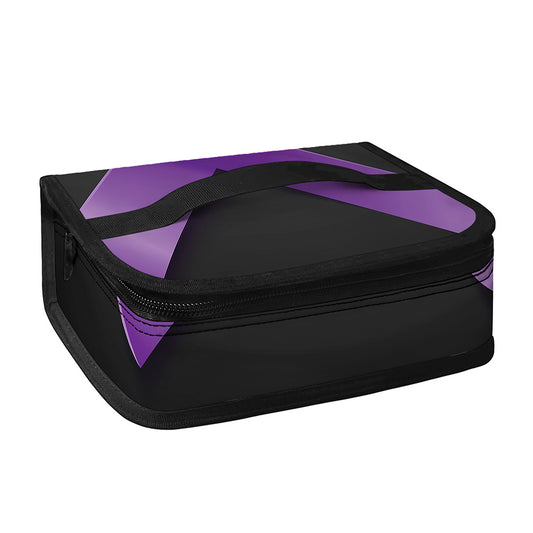 Purple All Cancer Awareness Ribbon Print Small Lunch Bag