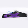 Purple All Cancer Awareness Ribbon Print Sports Towel