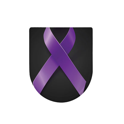 Purple All Cancer Awareness Ribbon Print Toilet Lid Cover