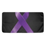 Purple All Cancer Awareness Ribbon Print Towel