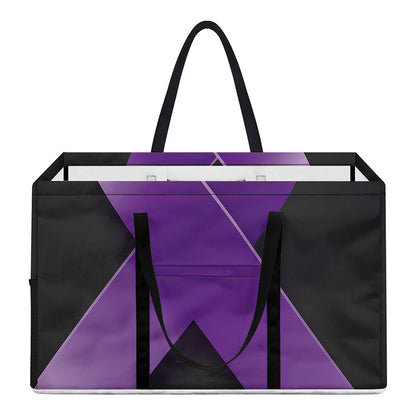 Purple All Cancer Awareness Ribbon Print Utility Tote Bag