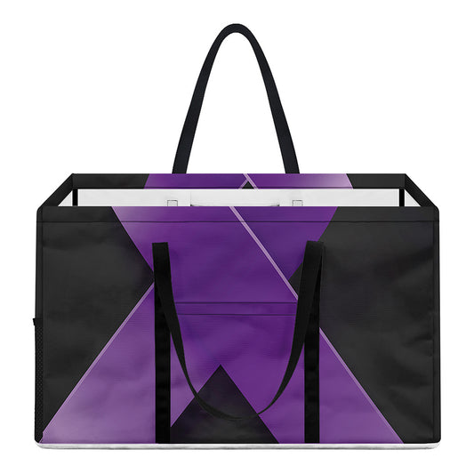 Purple All Cancer Awareness Ribbon Print Utility Tote Bag