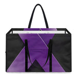 Purple All Cancer Awareness Ribbon Print Utility Tote Bag