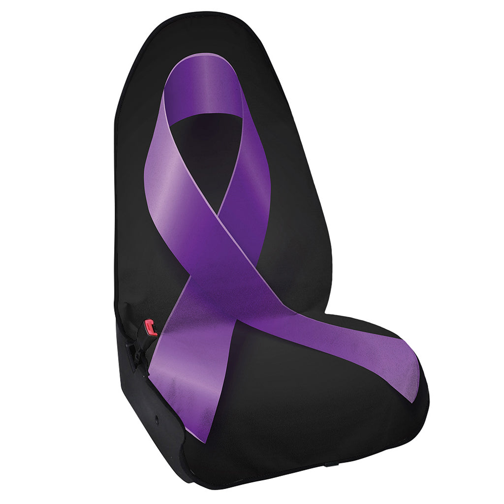 Purple All Cancer Awareness Ribbon Print Waterproof Car Seat Cover