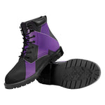 Purple All Cancer Awareness Ribbon Print Work Boots