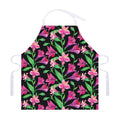 Purple Alstroemeria Pattern Print Adjustable Apron