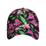 Purple Alstroemeria Pattern Print Baseball Cap