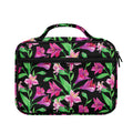 Purple Alstroemeria Pattern Print Briefcase Bible Bag