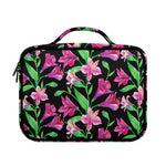 Purple Alstroemeria Pattern Print Briefcase Bible Bag