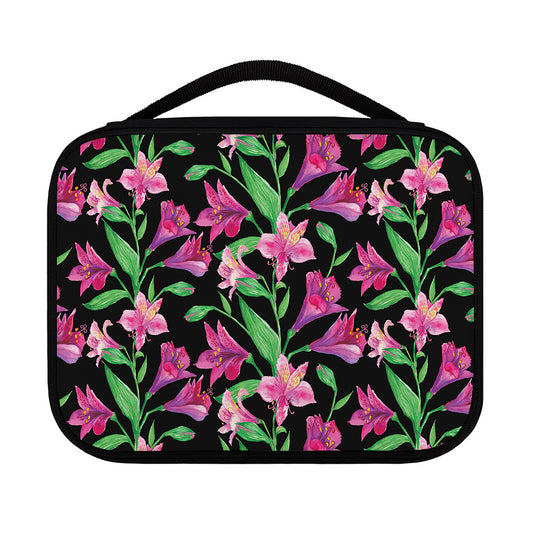 Purple Alstroemeria Pattern Print Classic Bible Case