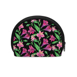 Purple Alstroemeria Pattern Print Coin Purse
