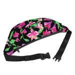 Purple Alstroemeria Pattern Print Fanny Pack