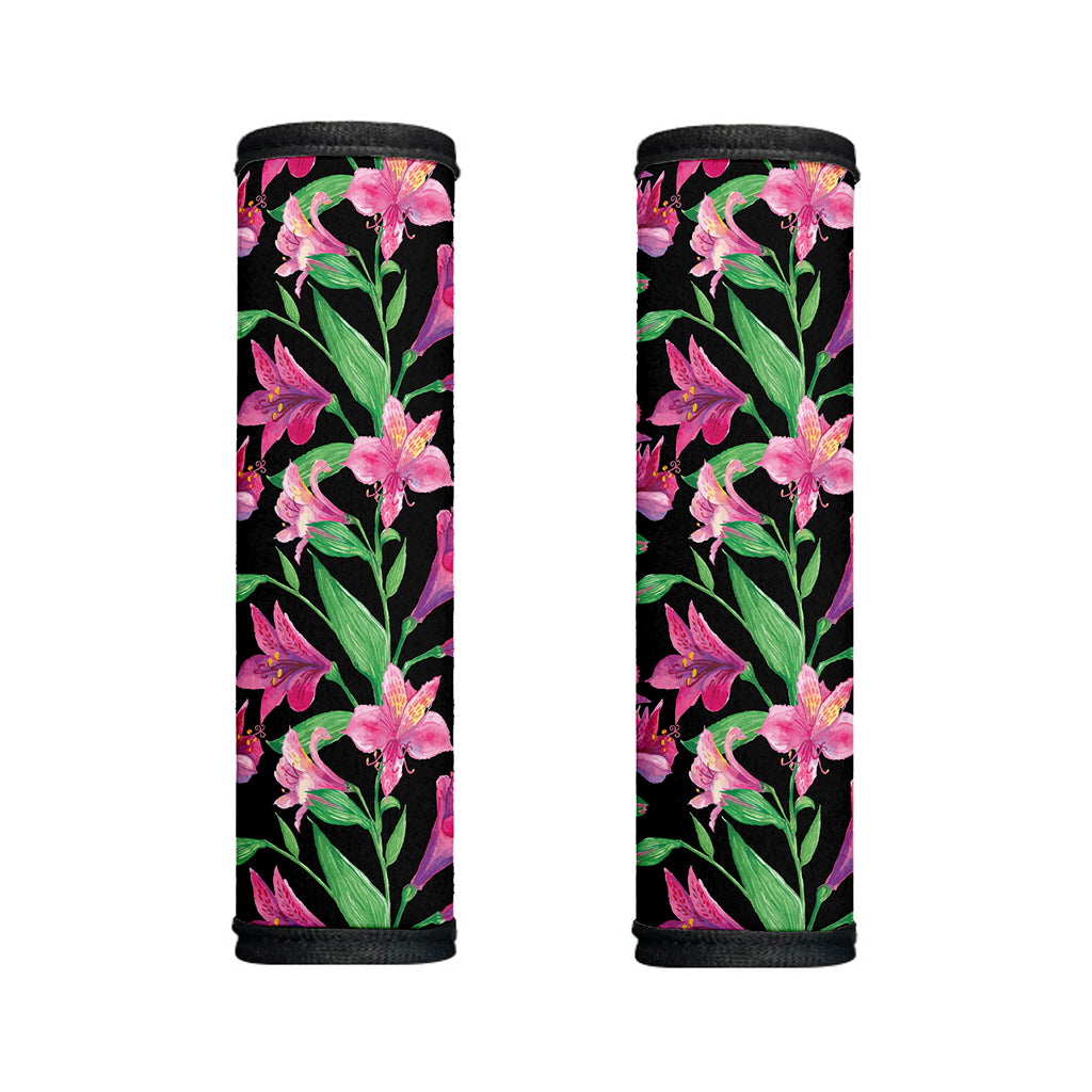Purple Alstroemeria Pattern Print Handle Covers