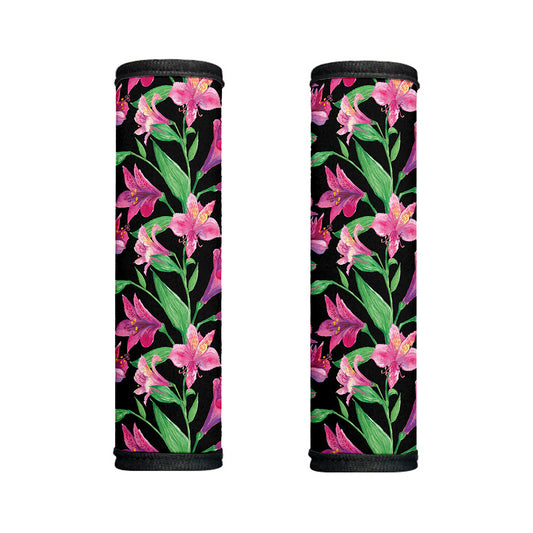 Purple Alstroemeria Pattern Print Handle Covers