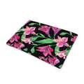 Purple Alstroemeria Pattern Print Pet Cooling Mat Cover