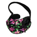 Purple Alstroemeria Pattern Print Pet Sling Carrier
