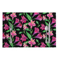 Purple Alstroemeria Pattern Print Placemat