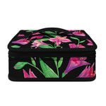Purple Alstroemeria Pattern Print Small Lunch Bag