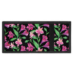 Purple Alstroemeria Pattern Print Trifold Wallet