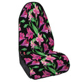 Purple Alstroemeria Pattern Print Waterproof Car Seat Cover