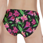 Purple Alstroemeria Pattern Print Women's Panties