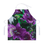 Purple Alstroemeria Print Adjustable Apron
