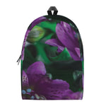Purple Alstroemeria Print Backpack