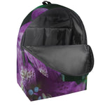 Purple Alstroemeria Print Backpack