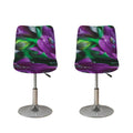 Purple Alstroemeria Print Bar Stool Covers