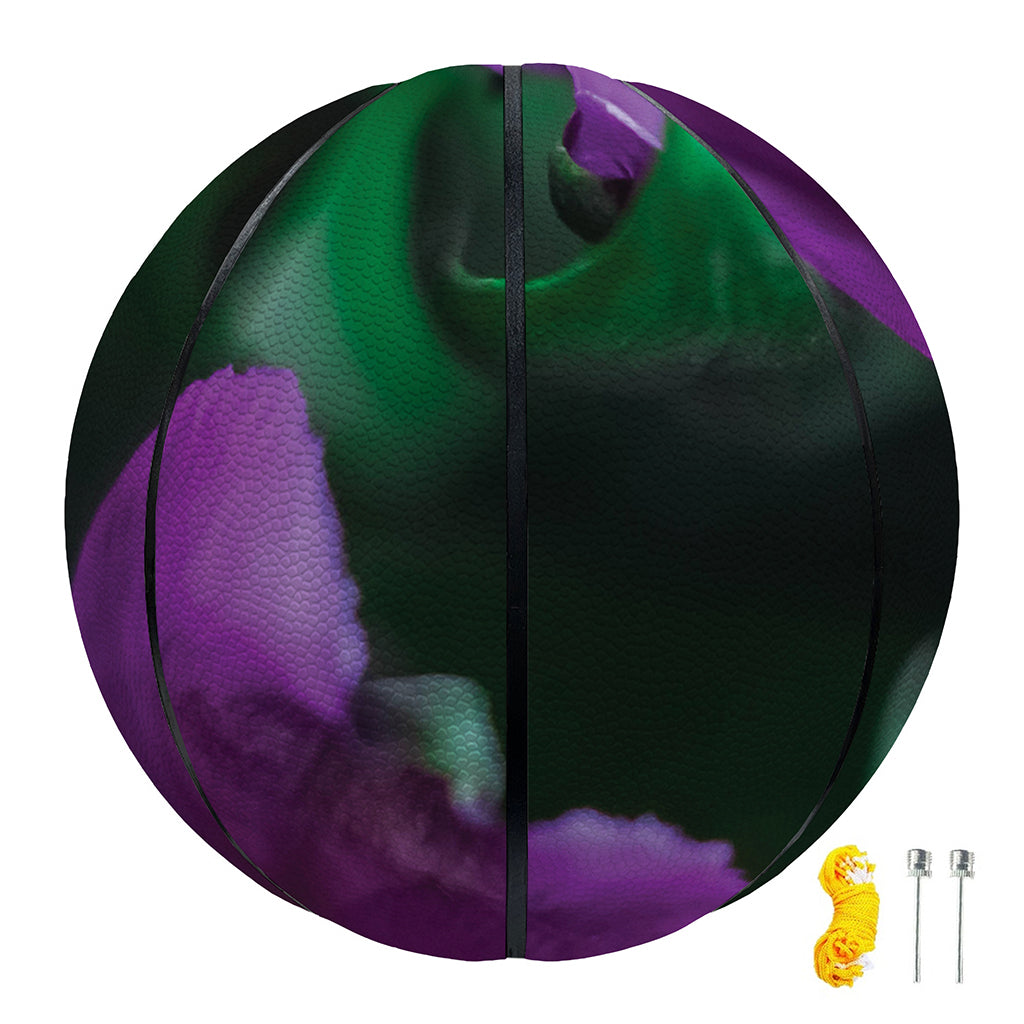 Purple Alstroemeria Print Basketball