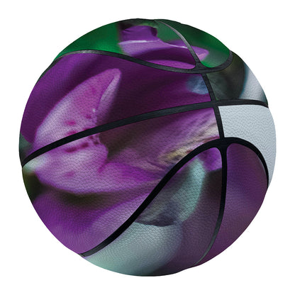 Purple Alstroemeria Print Basketball