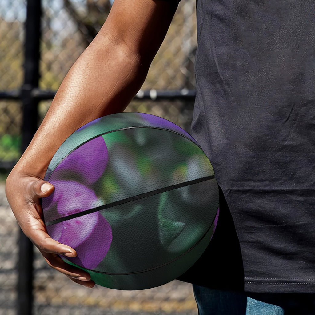 Purple Alstroemeria Print Basketball
