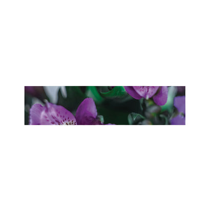 Purple Alstroemeria Print Bed Runner