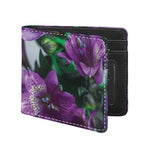 Purple Alstroemeria Print Bifold Wallet