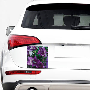 Purple Alstroemeria Print Car Sticker