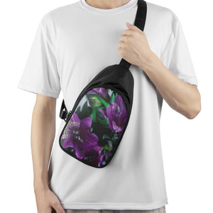 Purple Alstroemeria Print Chest Bag