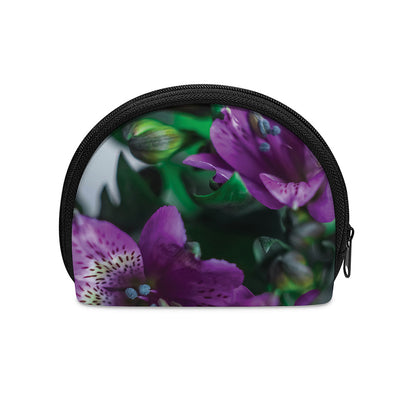 Purple Alstroemeria Print Coin Purse