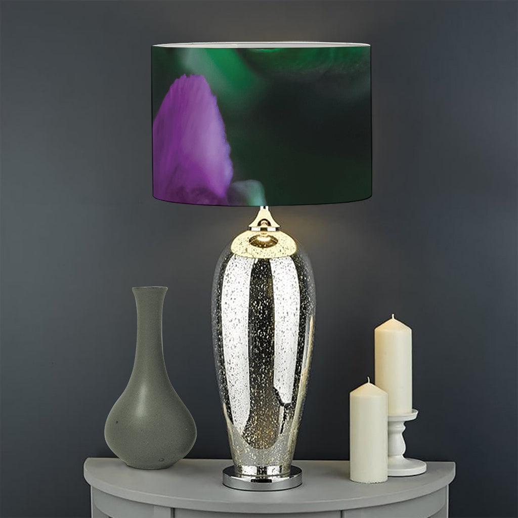 Purple Alstroemeria Print Drum Lamp Shade
