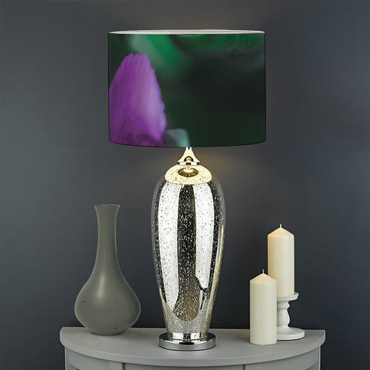 Purple Alstroemeria Print Drum Lamp Shade