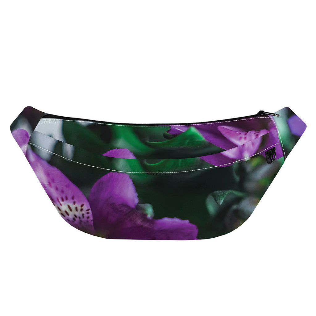 Purple Alstroemeria Print Fanny Pack