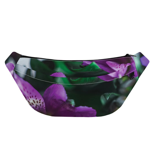 Purple Alstroemeria Print Fanny Pack