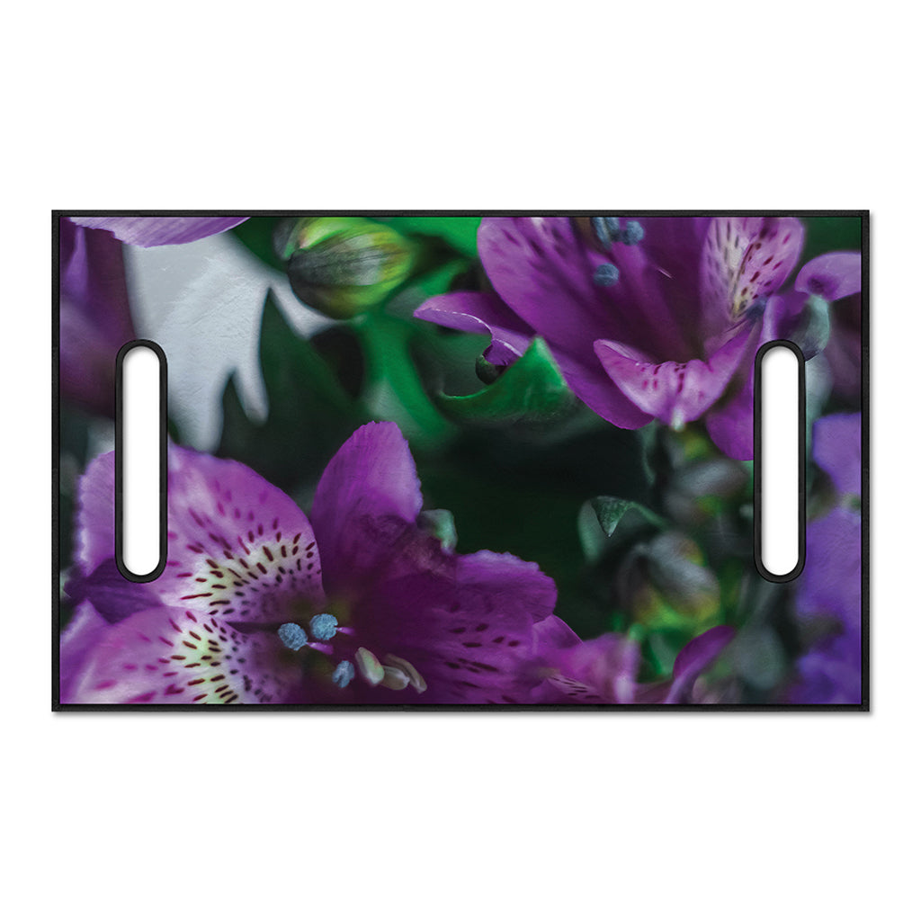 Purple Alstroemeria Print Golf Cart Seat Cover