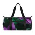 Purple Alstroemeria Print Gym Bag