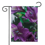 Purple Alstroemeria Print House Flag