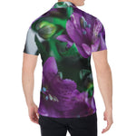 Purple Alstroemeria Print Men's Shirt