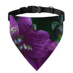 Purple Alstroemeria Print Over The Collar Dog Bandana