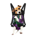 Purple Alstroemeria Print Pet Carrier Backpack