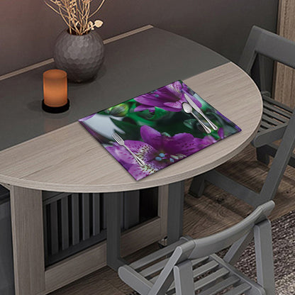 Purple Alstroemeria Print Placemat