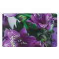 Purple Alstroemeria Print Polyester Doormat